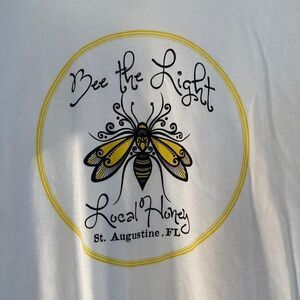 Next Level Bee the Light Local Honey,‎ size XL. Earth Day
